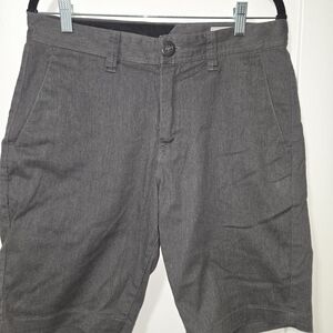 Volcom Charcoal Flat Front Shorts
